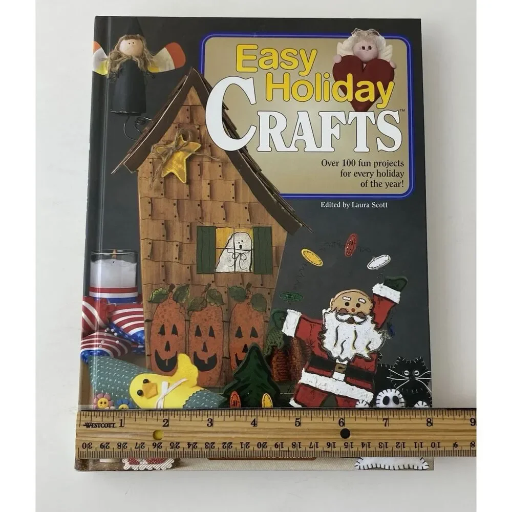 Angel a Day & Easy Holiday Crafting Books-Lot Of 2 By Laura Scott (Hardcover)